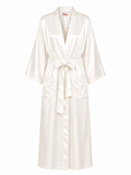 Asha satin long - off-white
