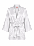 Asha satin - light grey