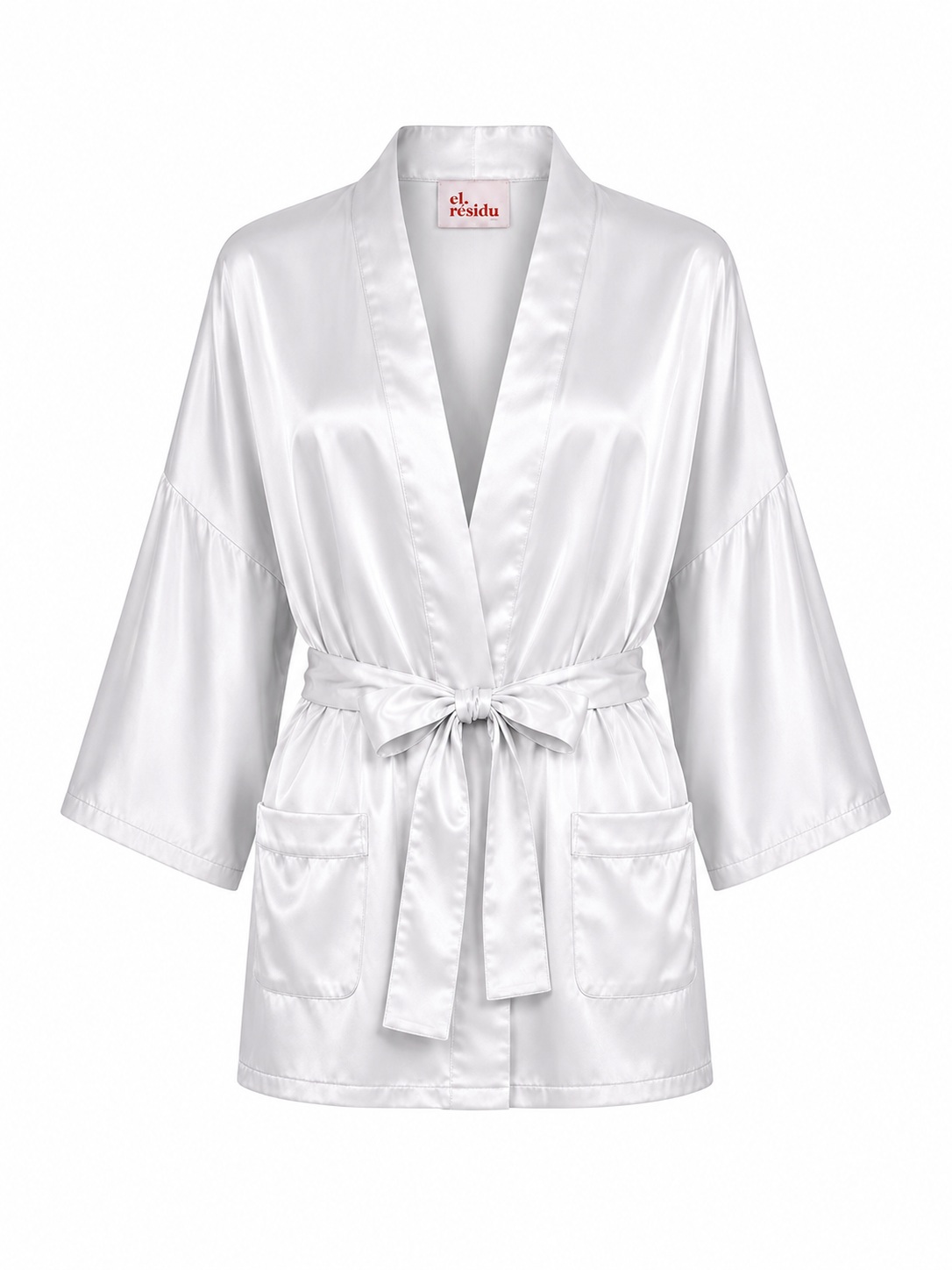 Asha satin - light grey