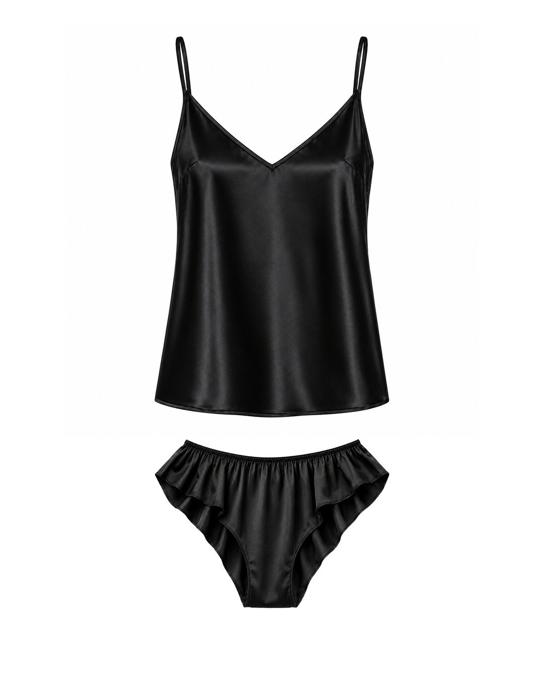 Devi satin - black