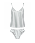 Devi satin - light grey
