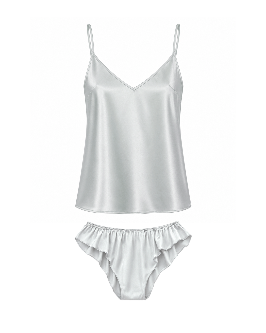 Devi satin - light grey