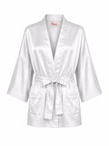 Asha satin - light grey