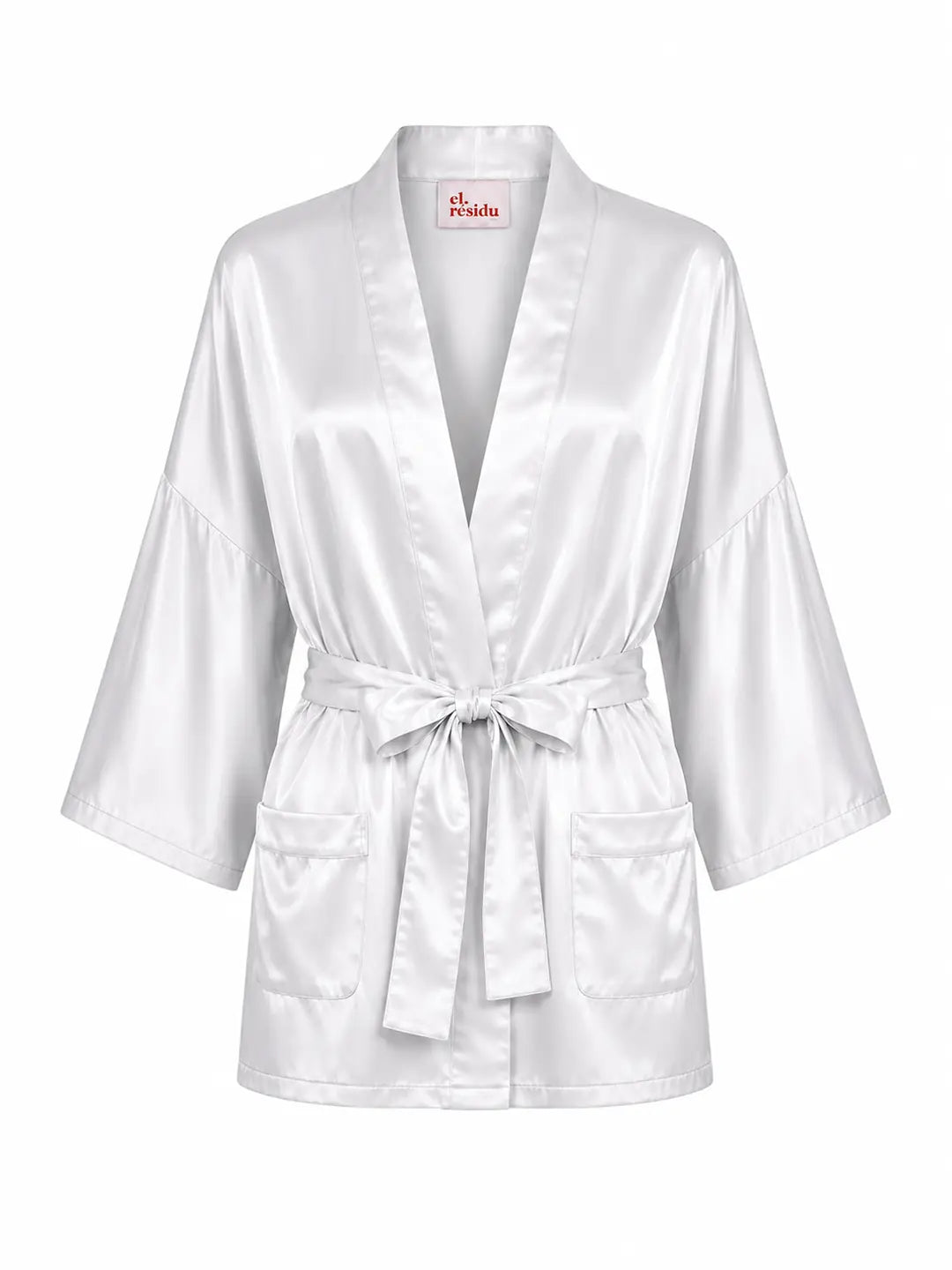 Asha satin - light grey