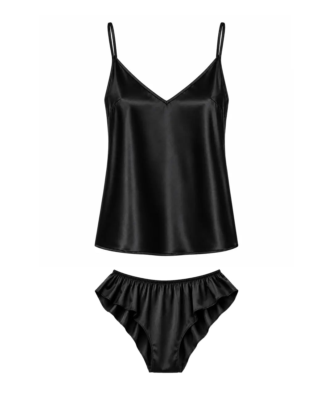 Devi satin - black