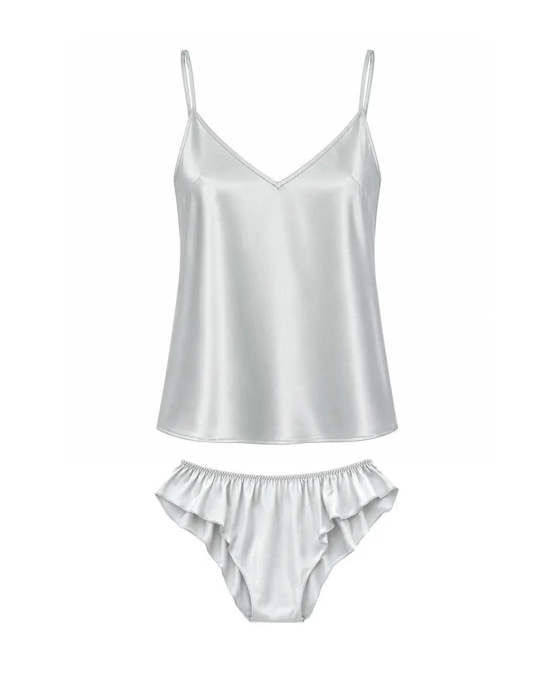 Devi satin - light grey